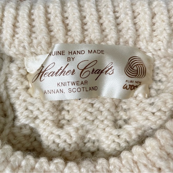 Hand made in Scotland chunky wool sweater - Picture 4 of 6